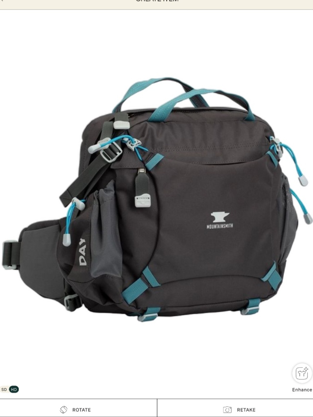 Mountainsmith Day 13L lumbar pack with strapettes and rain cover